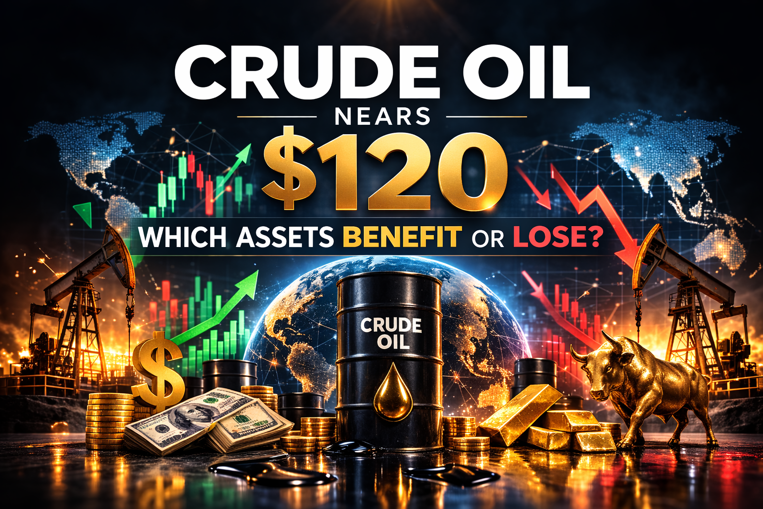 ราคาน้ำมันดิบพุ่งทะลุ $120 สินทรัพย์ไหนได้-เสียประโยชน์?