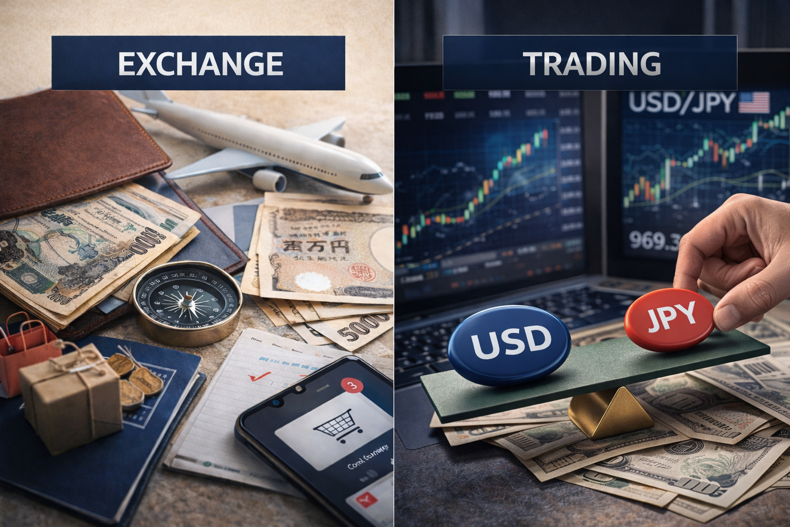 환전 VS 거래