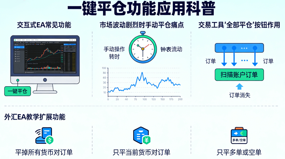 外汇EA教学（交互式EA）一键平仓功能