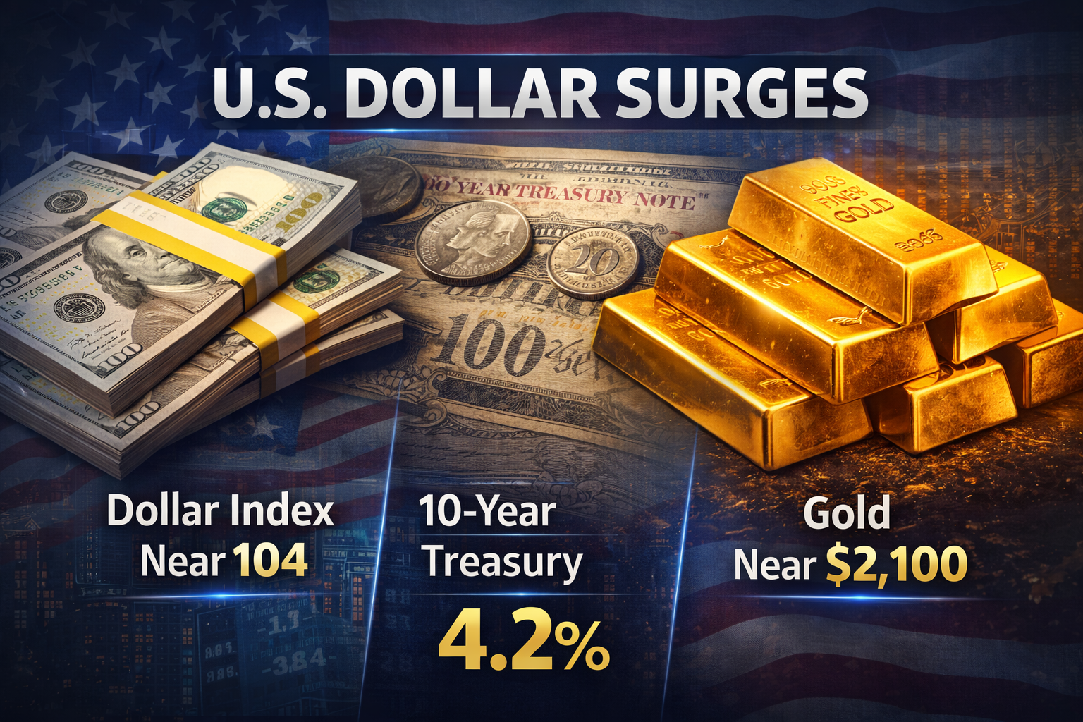 ตลาดการเงินโลก เงินดอลลาร์สหรัฐ พันธบัตรรัฐบาล ทองคำ