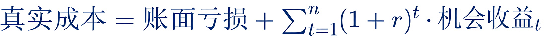 沉没成本的真实代价公式