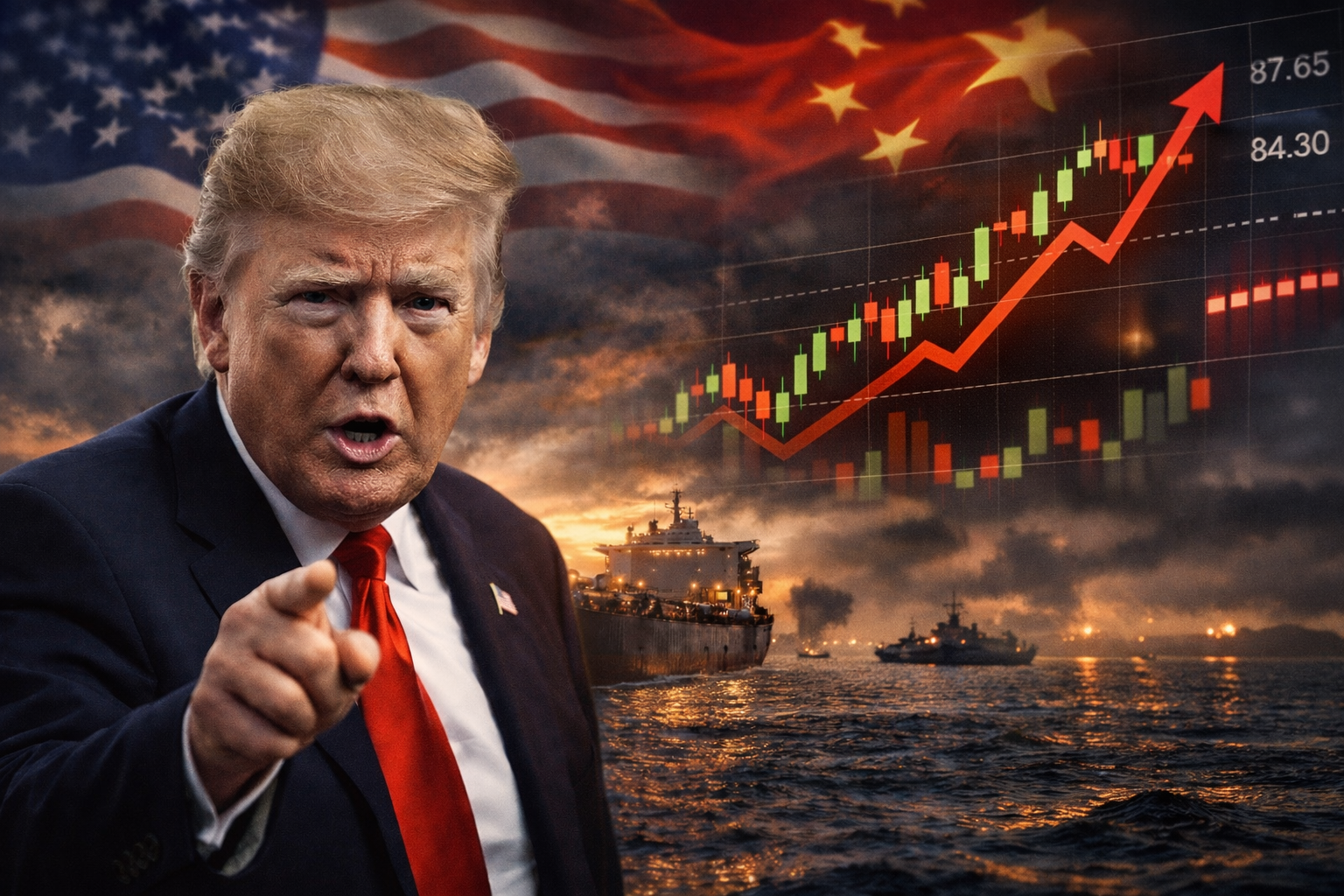 중국의 협조를 강조하는 트럼프 대통령 중국의 협조를 강조하는 트럼프 대통령