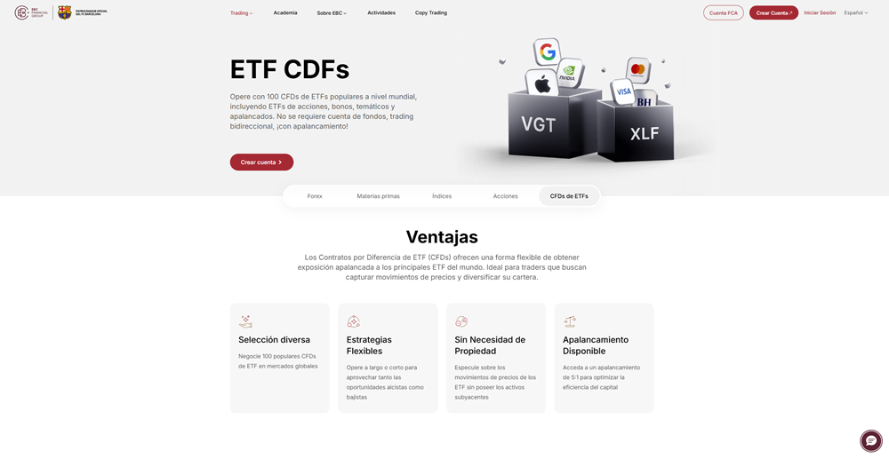 EBC Financial Group ofrece ETFs