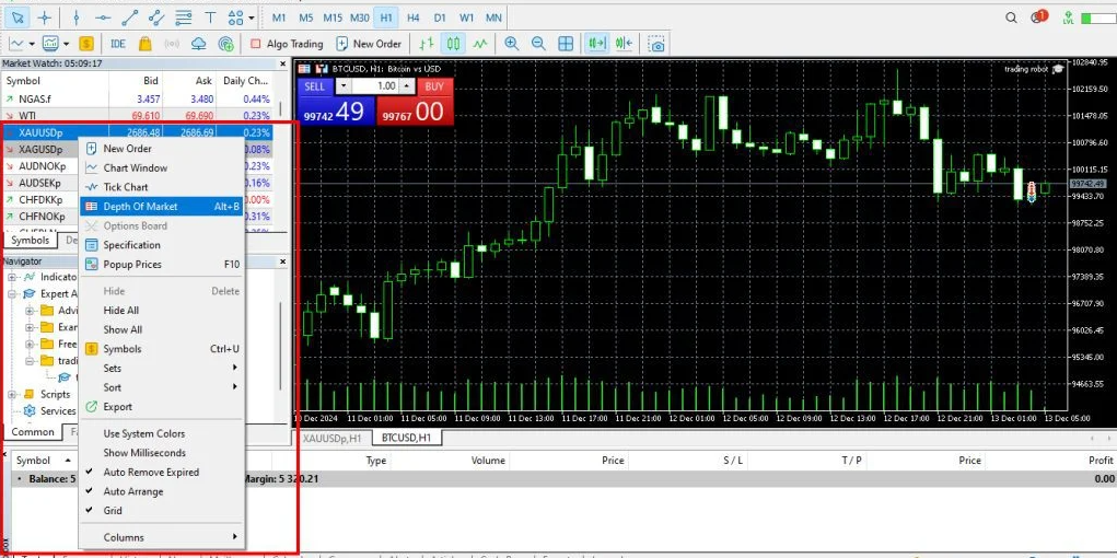MT5新手入门教学（界面）