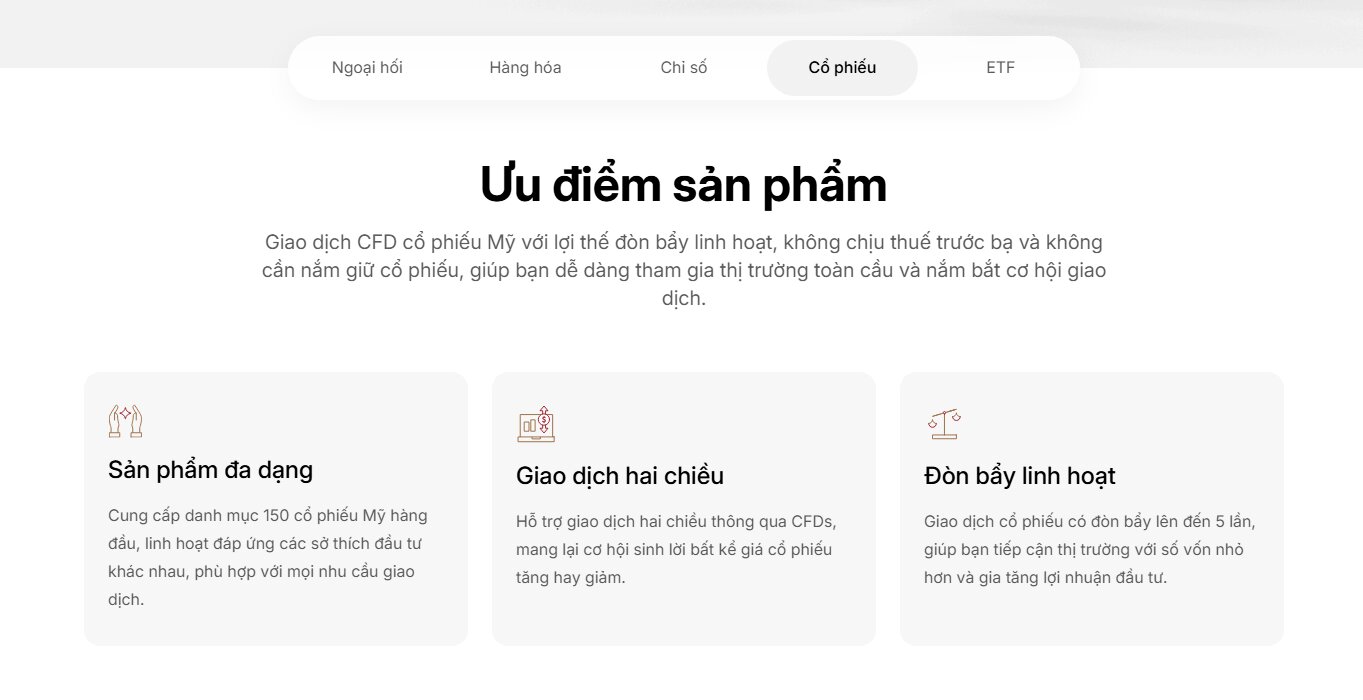 Mua cổ phiếu Mỹ tại EBC