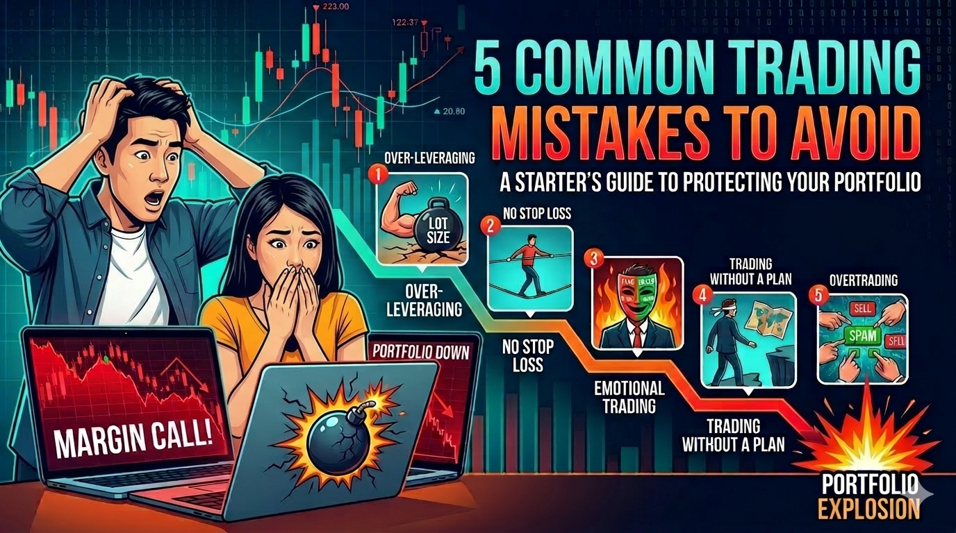 5 วิธีเทรดผิด ๆ ทำ "มือใหม่หัดเทรด" พอร์ตระเบิดมานักต่อนัก!