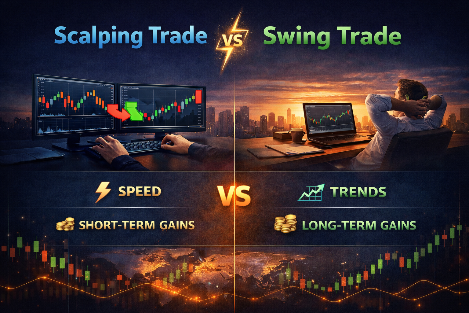 Scalping vs Swing Trade เทรดสไตล์ไหนใช่สำหรับคุณ?