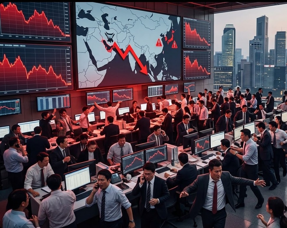 Азиатские фондовые индексы резко упали после ультиматума США Ирану, вызвавшего глобальную панику