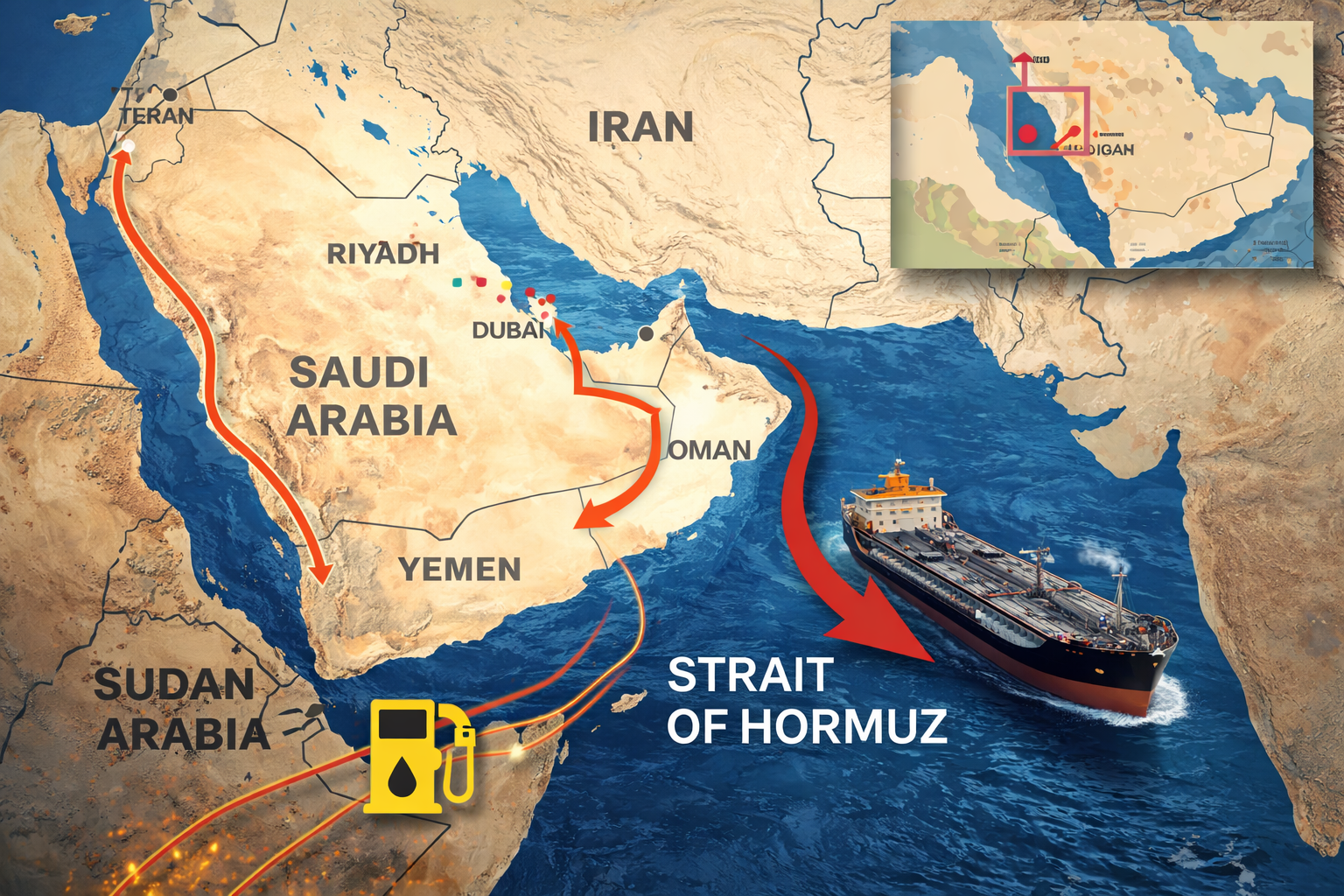 Strait of Hormuz oil route map.png