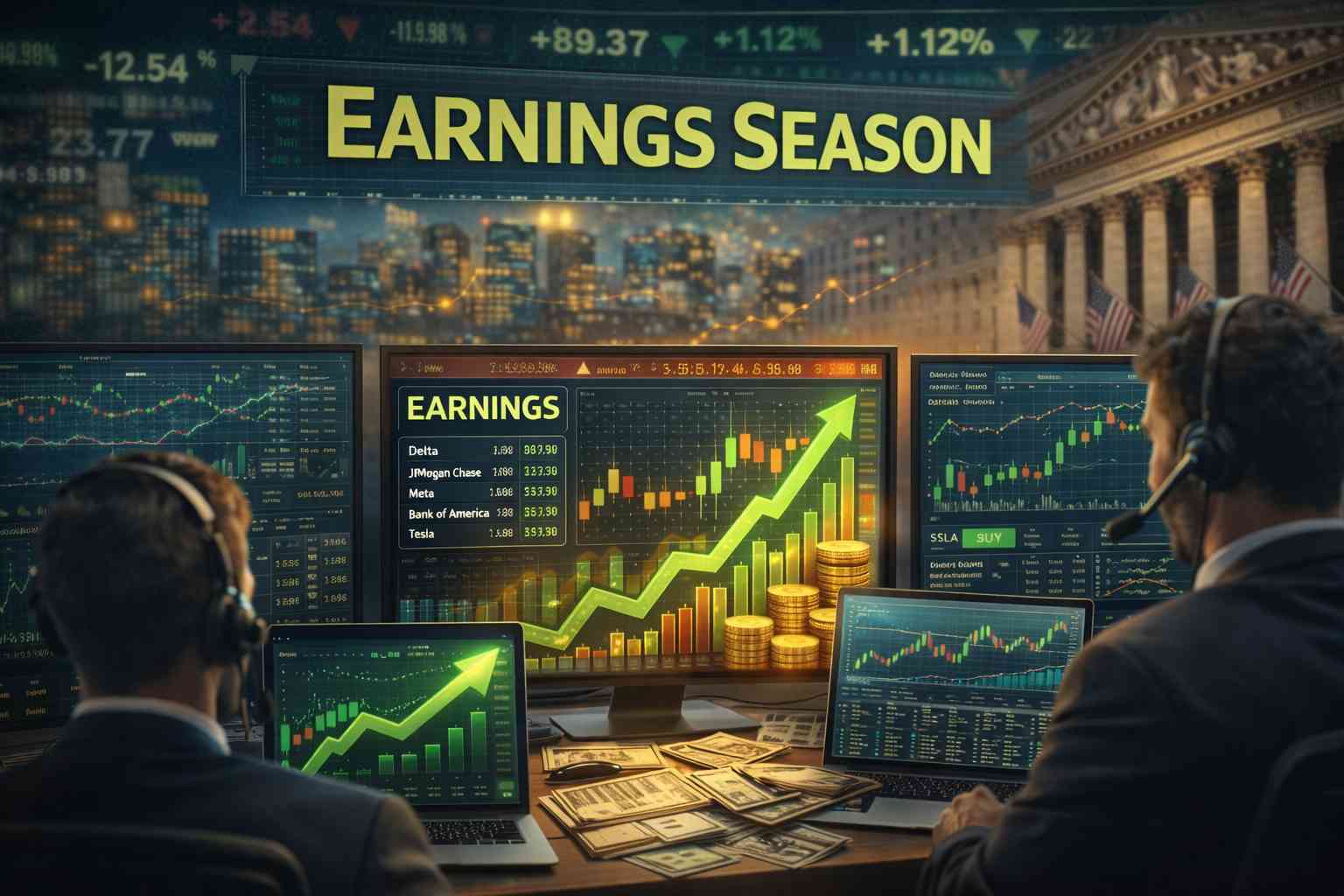 Прибыль S&P 500 выросла примерно на 12.5% в 1-м квартале 2026 года Прибыль S&P 500 выросла примерно на 12.5% в 1-м квартале 2026 года