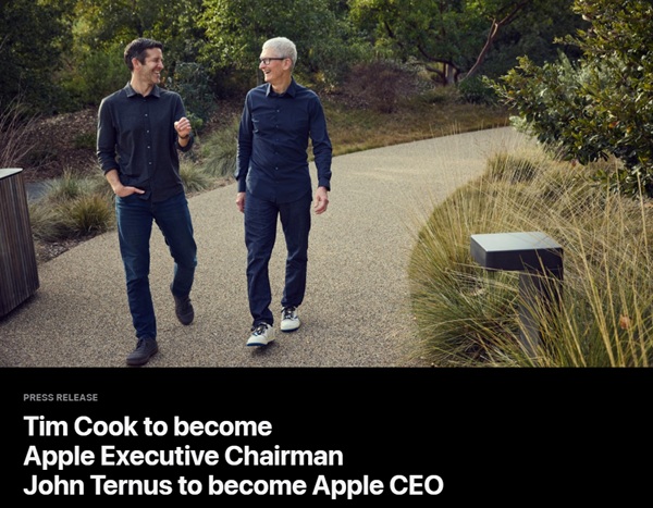 苹果官方公告-库克卸任