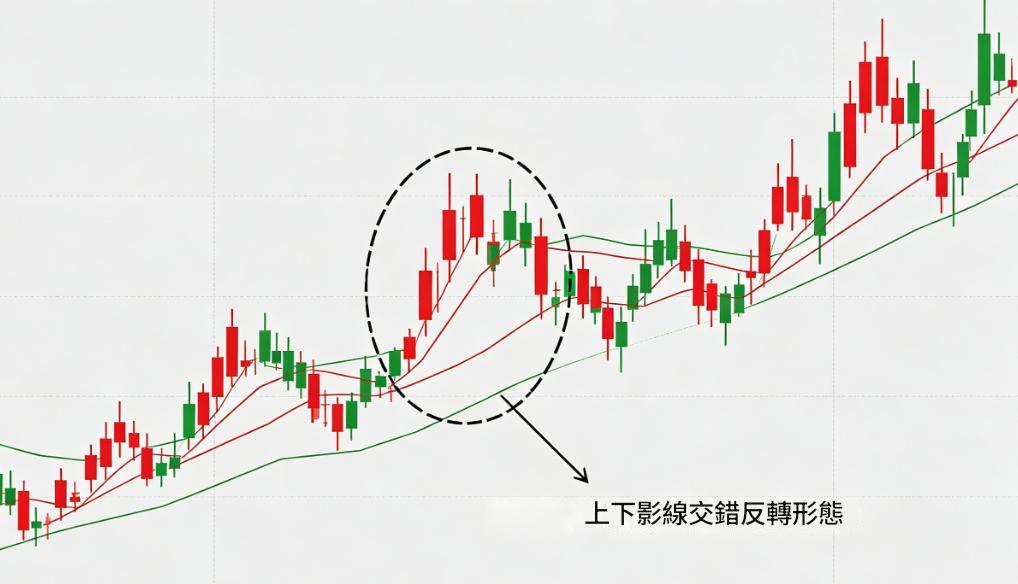 上下影線交錯反轉形態