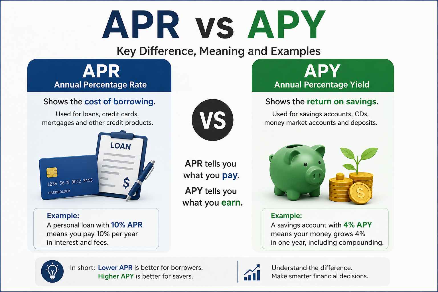 Difference Between APR and APY