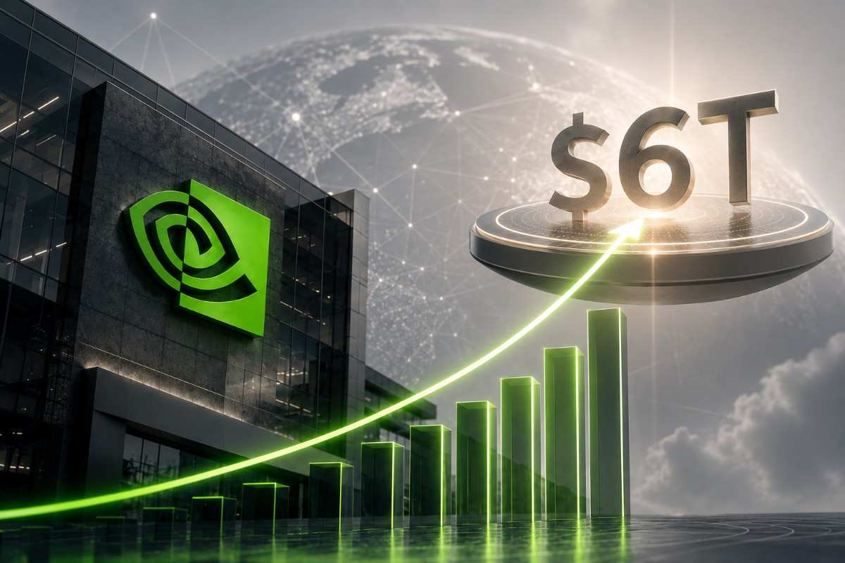 Nvidia का 6 ट्रिलियन बाजार पूंजीकरण