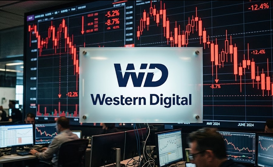 Las acciones de Western Digital siguen cayendo tras alcanzar máximos históricos