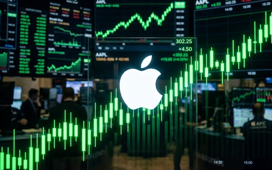 Acciones de Apple alcanzan máximos históricos y lideran Wall Street