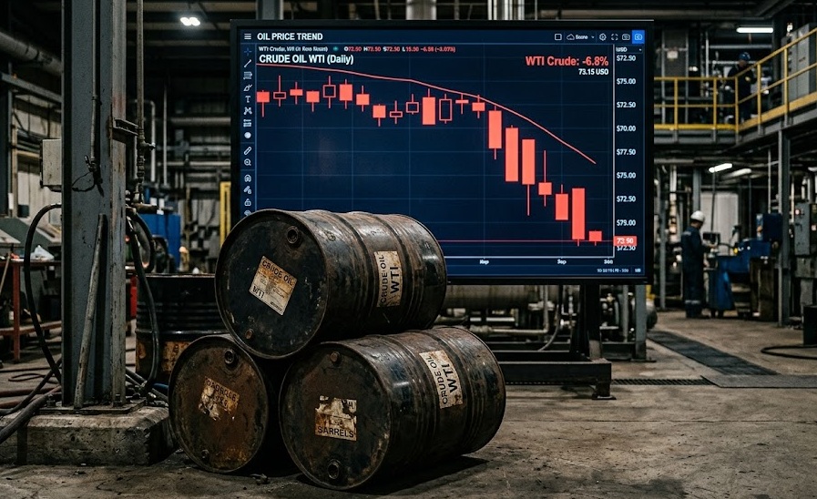 Cae el precio del petróleo a mínimos del mes por giros políticos Cae el precio del petróleo a mínimos del mes por giros políticos