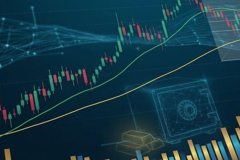 國際黃金金價日內走勢與技術分析示意圖 国际黄金金价日内走势与技术分析示意图