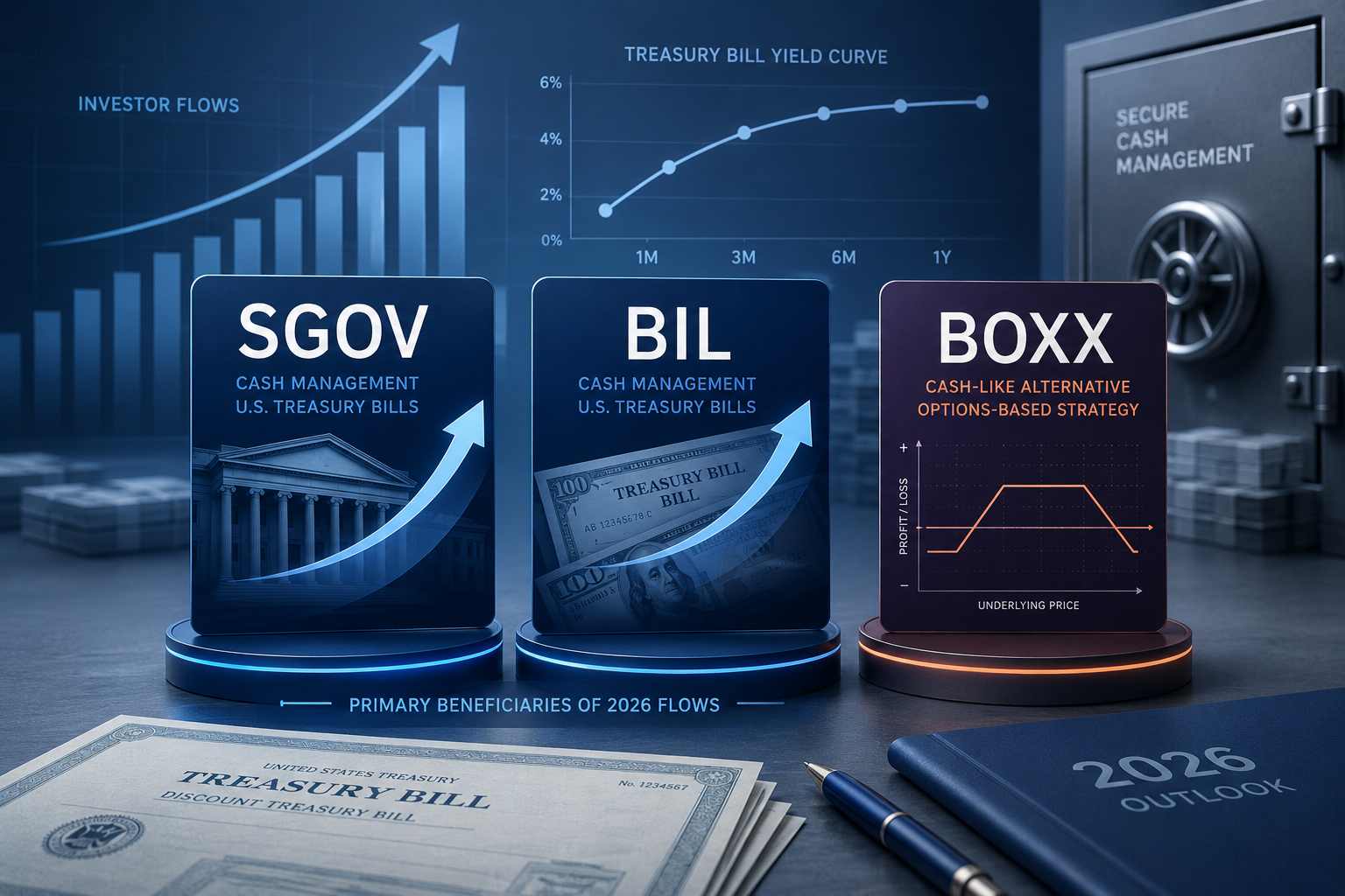SGOV, BIL, BOXX