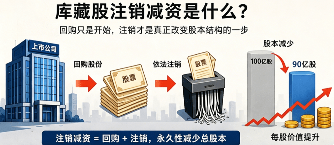 库藏股注销减资