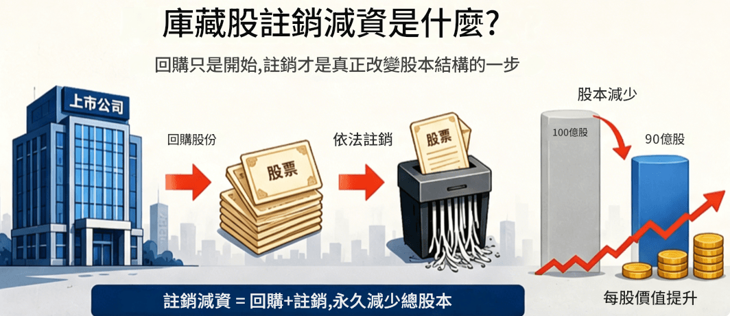 庫藏股註銷減資