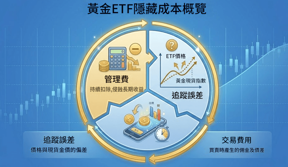 黃金ETF手續費隱藏成本
