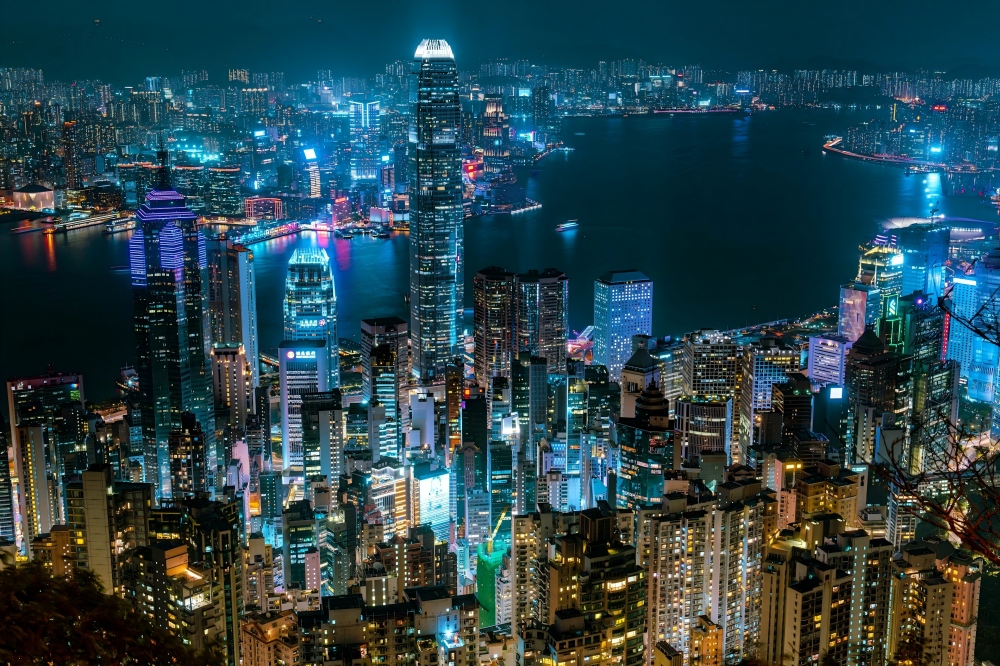 香港の夜の景色 香港の夜の景色