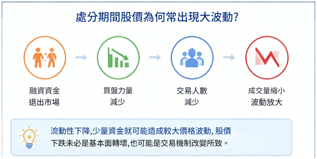 處置期間股價異常波動