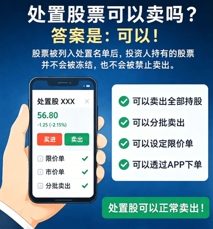 处置股票可以卖吗 处置股票可以卖吗