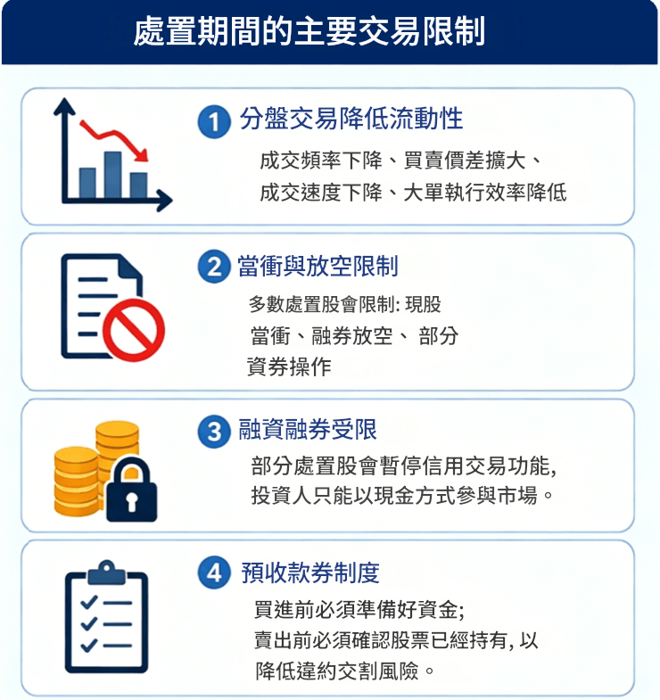 處置期間的交易限制 處置期間的交易限制