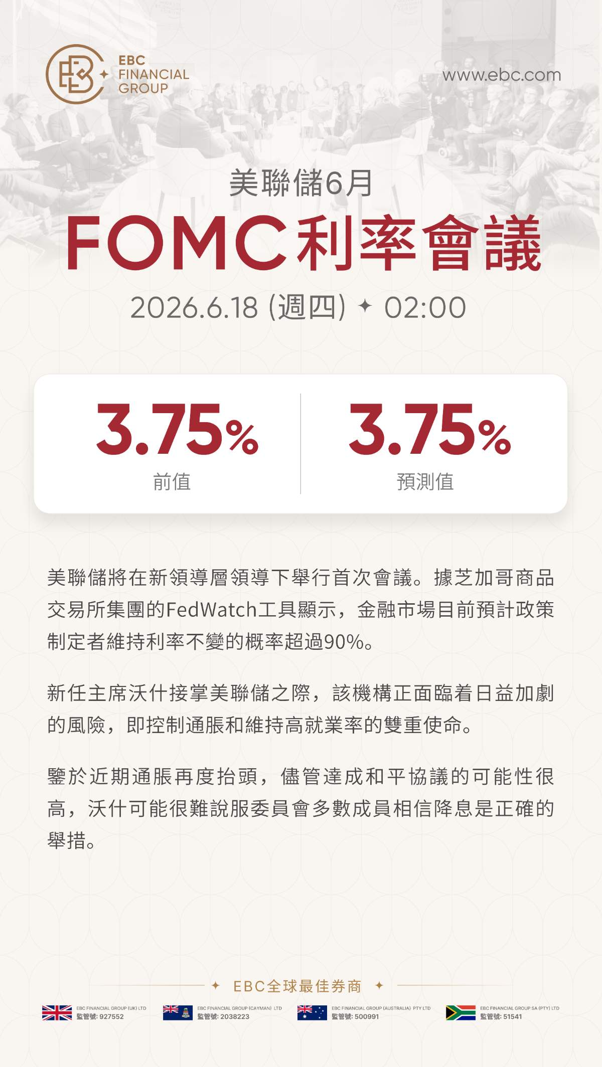 美聯儲6月利率會議
