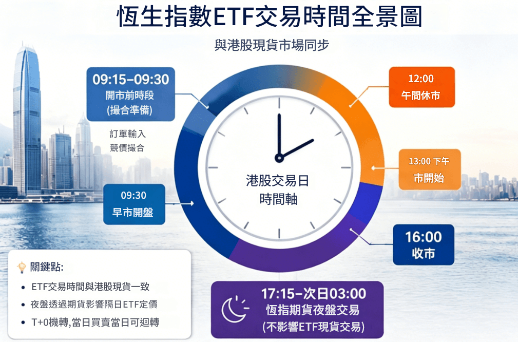 恆生指數ETF交易時間