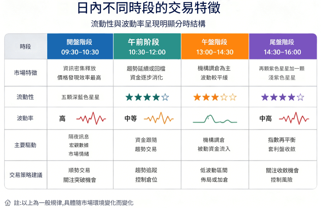 日內恆生指數ETF交易時間的特徵