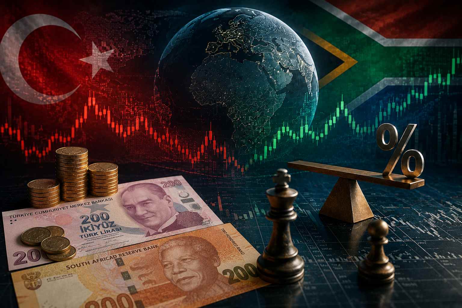 USDTRY и USDZAR — высокие ставки, высокая волатильность USDTRY и USDZAR — высокие ставки, высокая волатильность