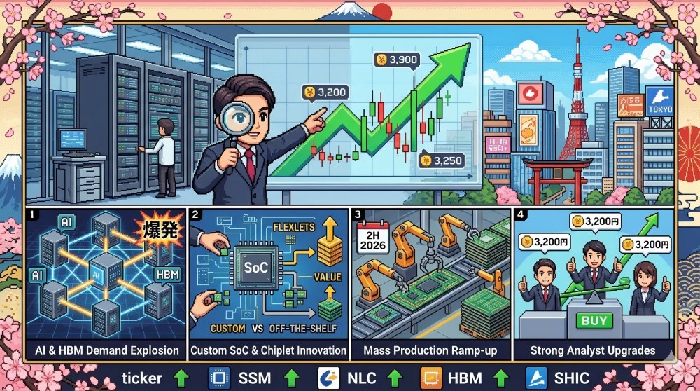 ソシオネクスト株価の上昇理由 ソシオネクスト株価の上昇理由