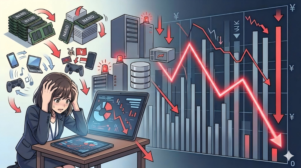 サンディスク株価が下落した理由 サンディスク株価が下落した理由
