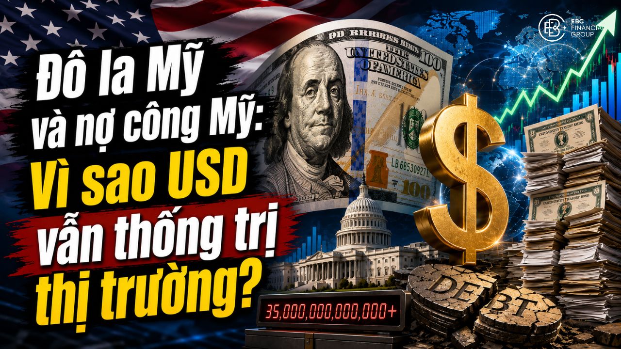 Vì sao Mỹ càng nợ nhiều, Đồng Đô la Mỹ USD vẫn thống trị thị trường?