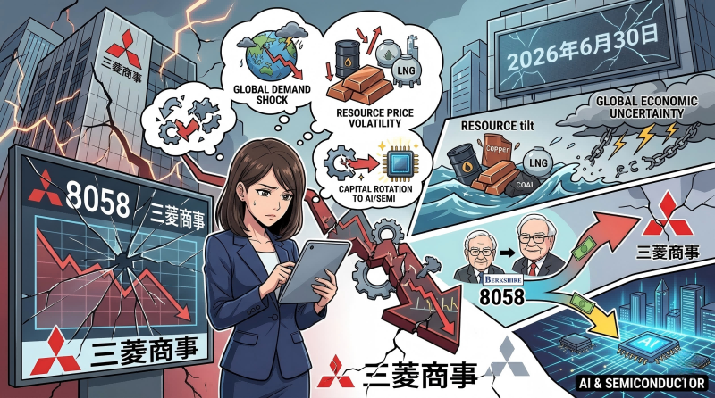 三菱商事株価の下落理由を解説