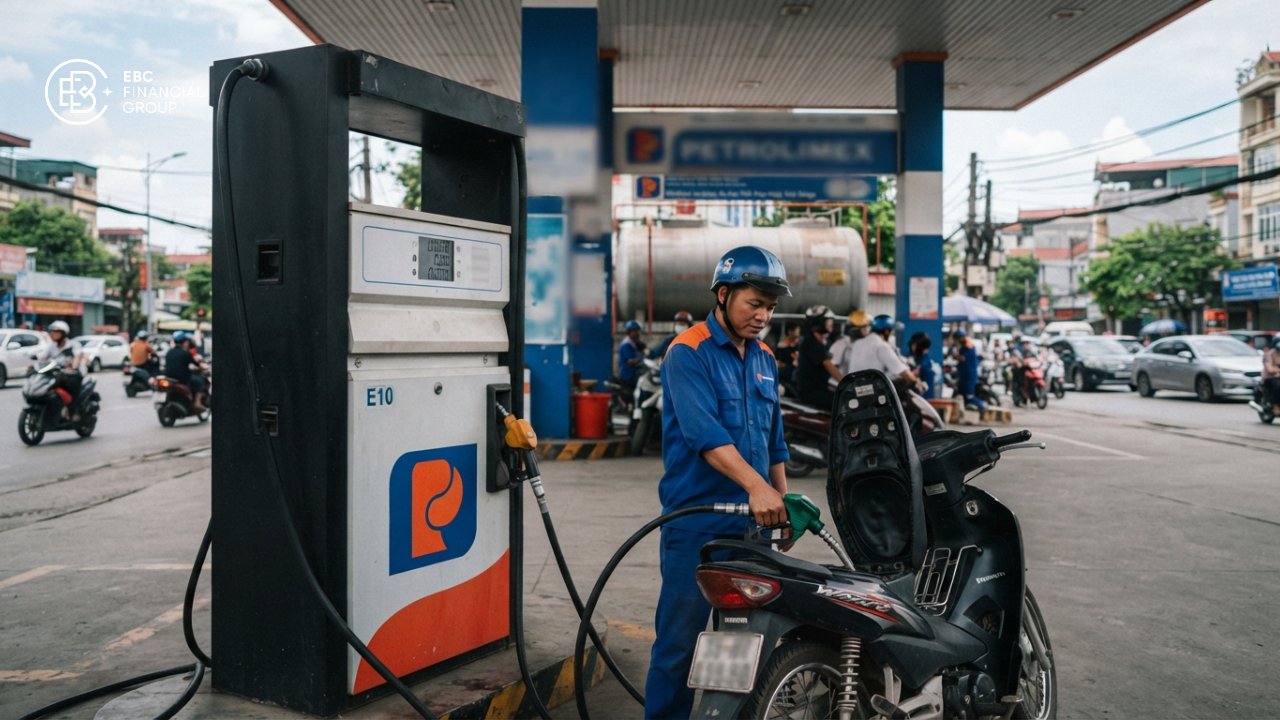 Giá xăng dầu hôm nay: Xăng E10 tăng, dầu thế giới giảm sâu