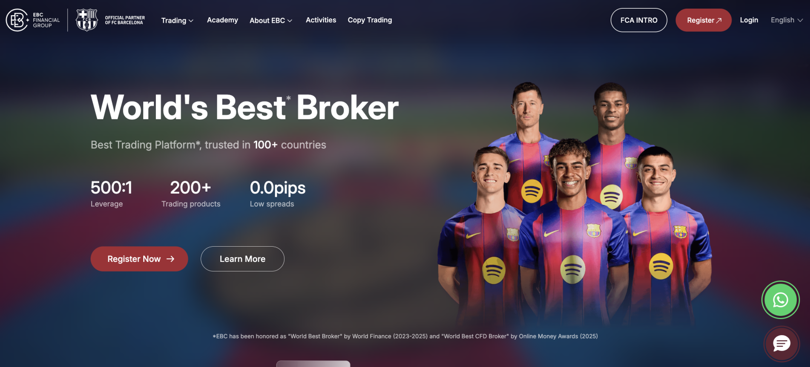 世界最高のブローカー - EBC Financial GroupでEUR/USDのFXペアを取引しよう