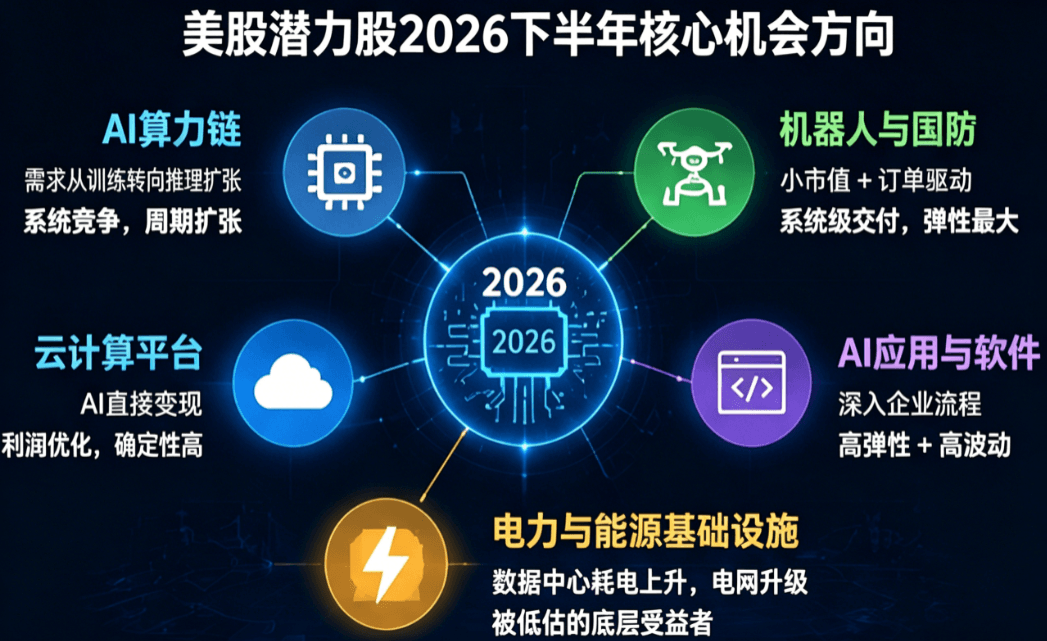 美股潜力股2026下半年机会方向