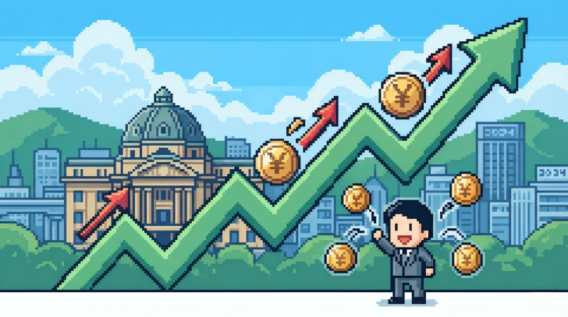 日本銀行株が一斉に上昇 日本銀行株が一斉に上昇