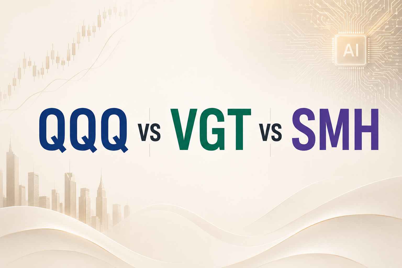QQQ vs VGT vs SMH: Which Tech ETF Has the Most Direct Exposure to the AI Trade in 2026?