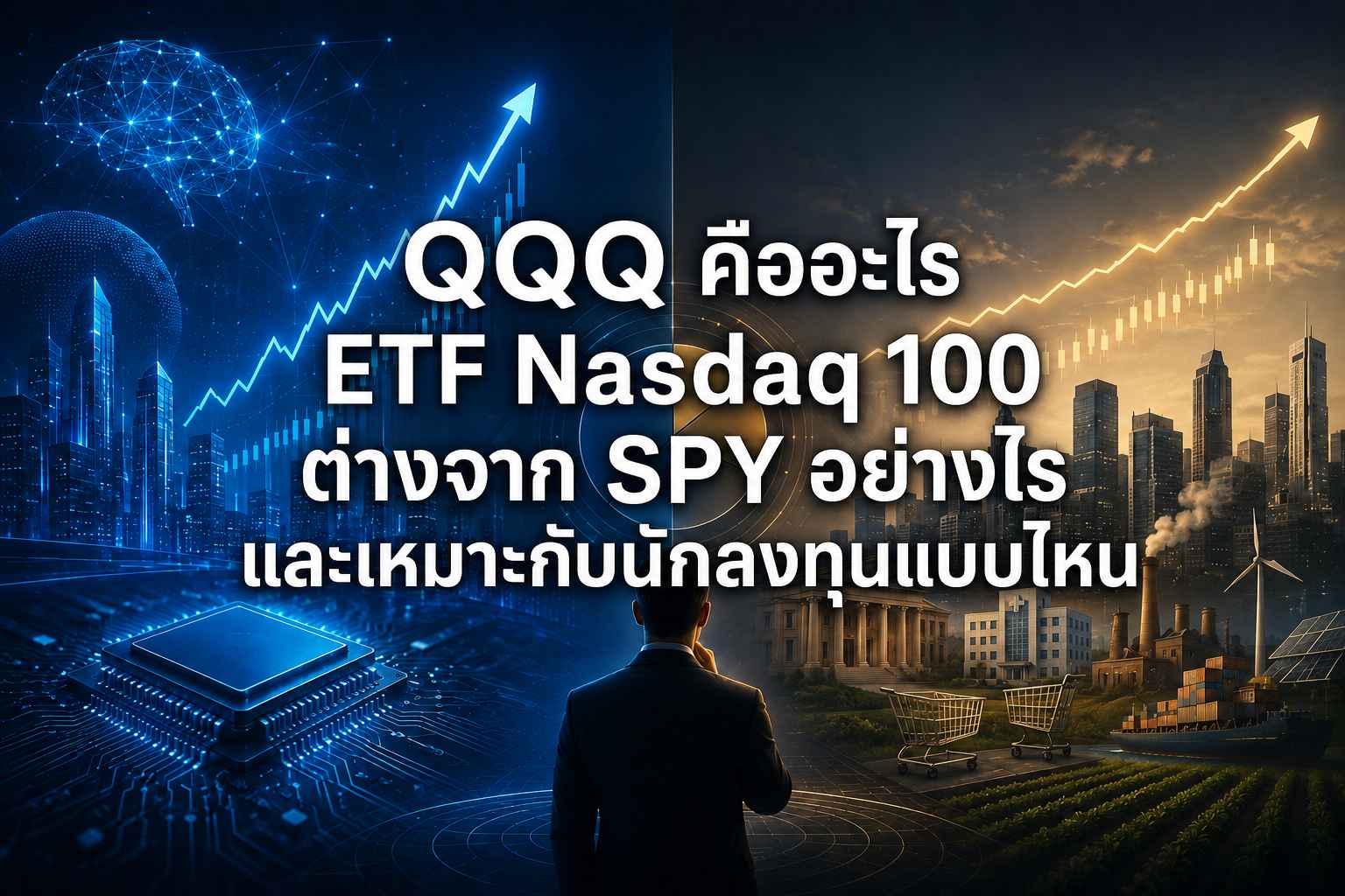 ​QQQ คืออะไร ETF Nasdaq 100 ต่างจาก SPY อย่างไร และเหมาะกับนักลงทุนแบบไหน