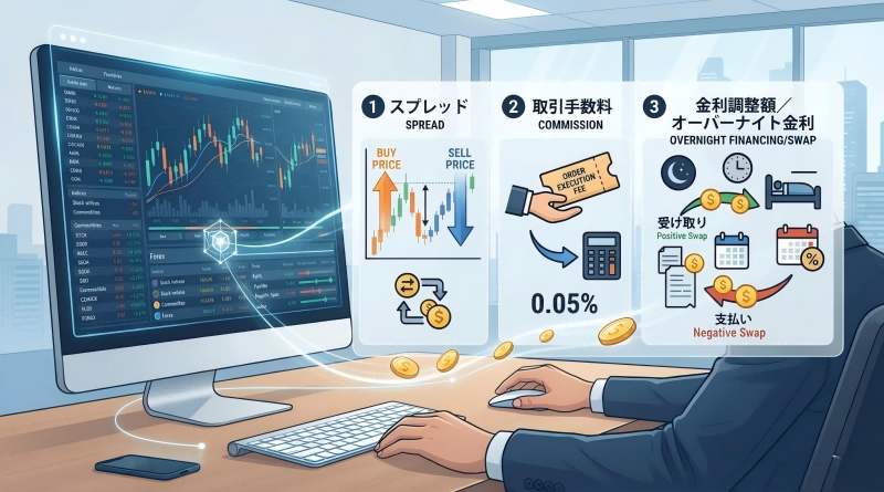 CFDの手数料とは?主なコストの種類を理解する CFDの手数料とは?主なコストの種類を理解する