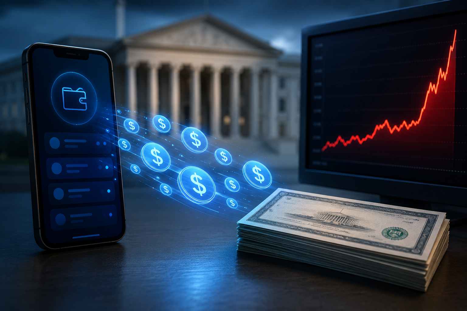 A próxima corrida bancária começa em uma carteira de criptomoedas e termina no mercado de títulos do Tesouro dos EUA. The Next Bank Run Starts in a Crypto Wallet and Ends in the US Treasury Market