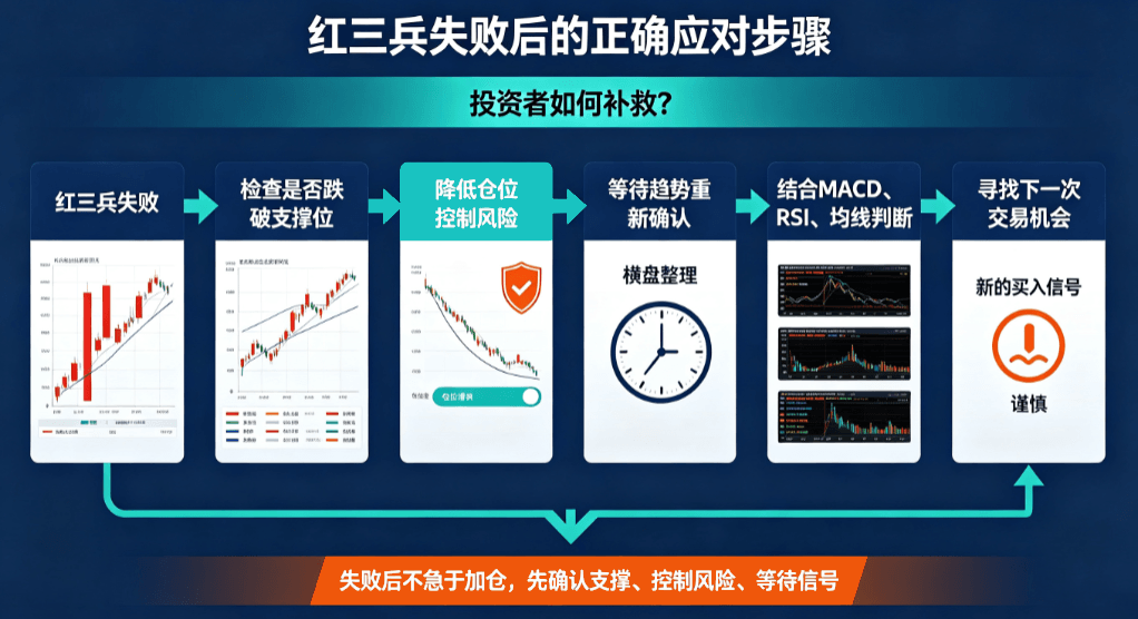 红三兵失败后的正确应对步骤 红三兵失败后的正确应对步骤