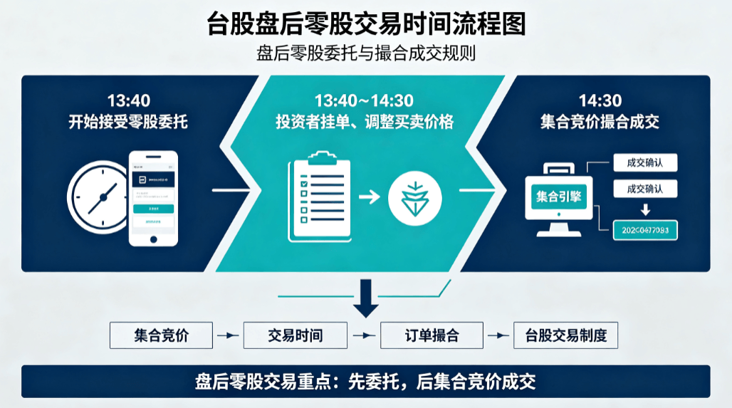 台股盘后零股交易流程图 台股盘后零股交易流程图