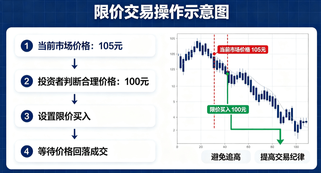 限价交易操作示意图 限价交易操作示意图