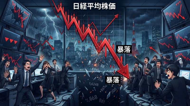 日経平均株価が暴落 日経平均株価が暴落